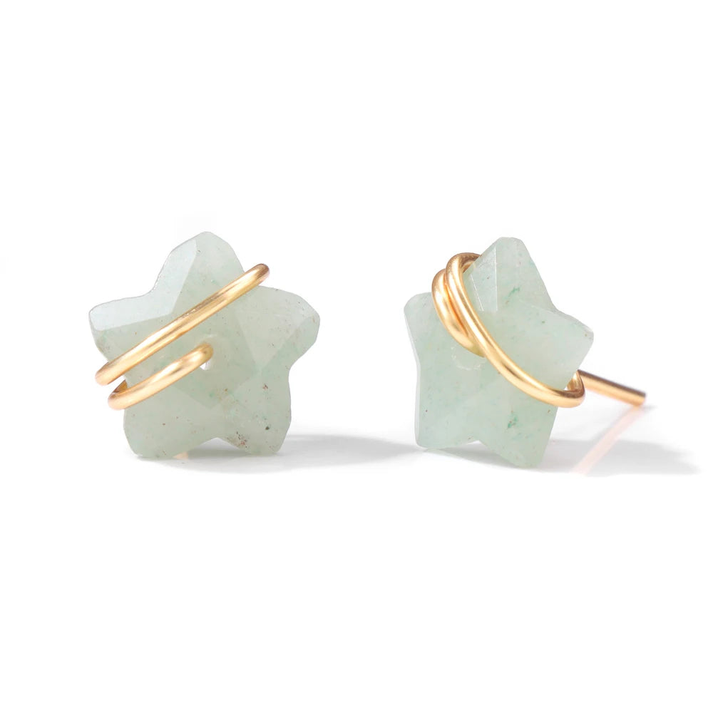 Crystal Star Shape Stud Earrings |